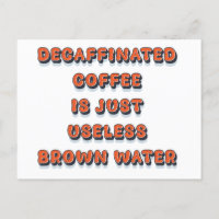 Decaffineerde koffie cool grappig  retro humor