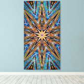 Decagon Starburst 21x40 Canvasprint Canvas Afdruk (Insitu (Houten vloer))