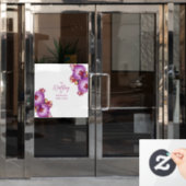 Décal et autocollant mariage Monogramme (Porte de bureau)