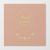 Décal et autocollant transparent mariage Couple (Feuille)