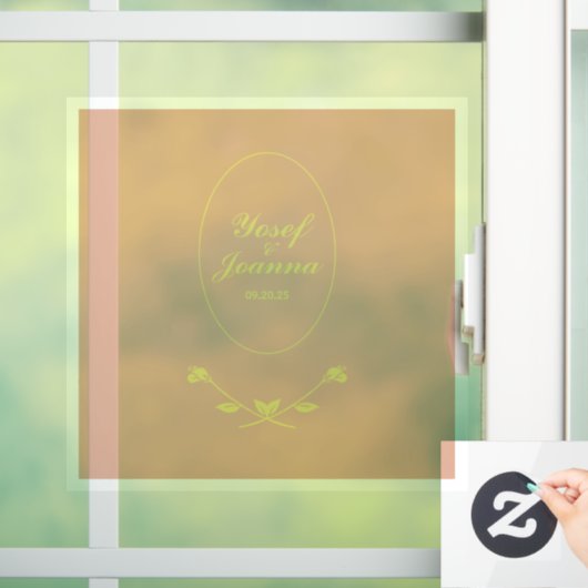 Décal et autocollant transparent mariage Couple (Maison)