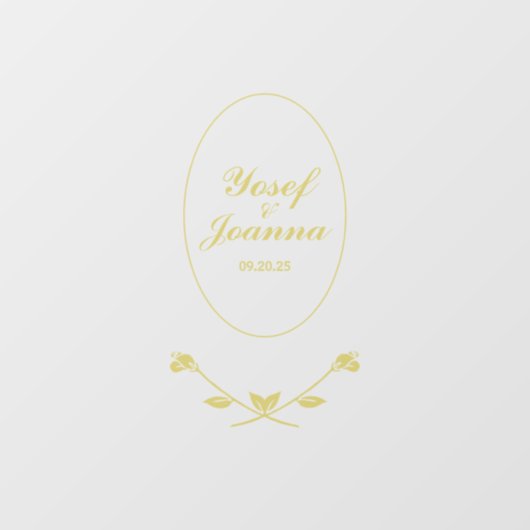 Décal et autocollant transparent mariage Couple (Feuille)