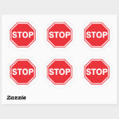 Decal stopteken ronde sticker (Vel)