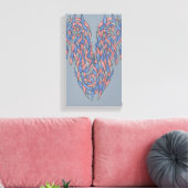 Décalage d'Aura – Toile Abstraite à Dégradé Douce (Insitu(Salon))