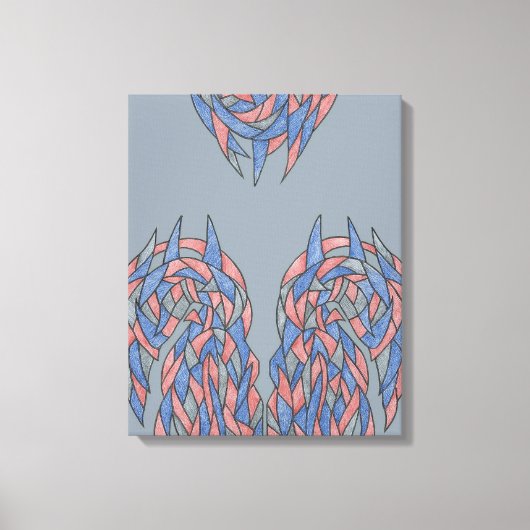 Décalage d'aura – Toile abstraite à dégradé doux (Recto)