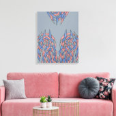 Décalage d'aura – Toile abstraite à dégradé doux (Insitu(Salon))