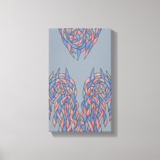 Décalage d'aura – Toile abstraite à dégradé doux (Recto)