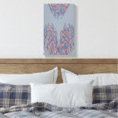 Décalage d'aura – Toile abstraite à dégradé doux (Insitu(Chambre))