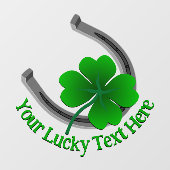 Decale aangepaste Lucky Window Decal van St Patric (Vel)