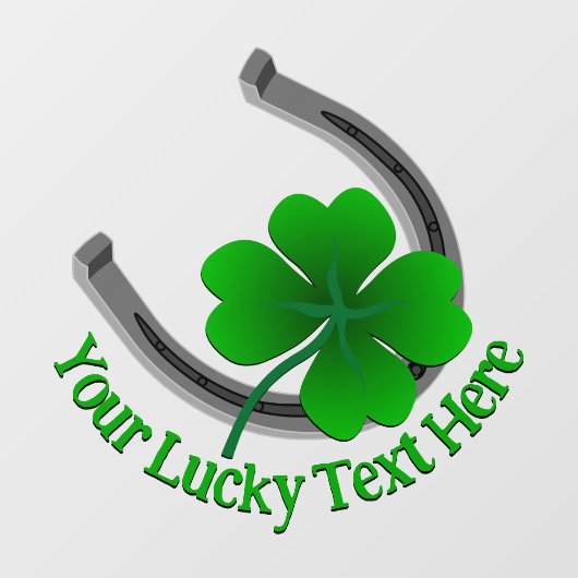 Decale aangepaste Lucky Window Decal van St Patric (Vel)