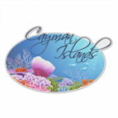 Decale Caymaneilanden Sticker (Voorkant)