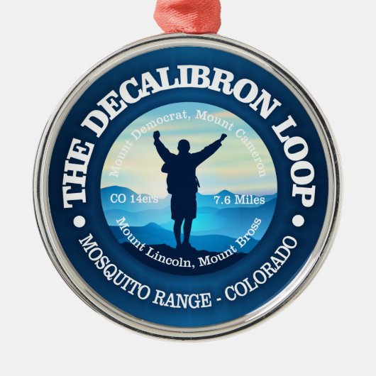 Decalibron Loop Metalen Ornament (Voorkant)