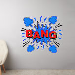 Décalque Mural BANG Explode, Rouge sur Bleu, Pop Art 50"<br><div class="desc">BANG Explosion - Red on Blue - - a Great Pop Art Wall Decal - - Changez la taille de ces décalcomanies en changeant la taille de la feuille décale - 4 tailles - de 12" x 12" à 36" x 36" - - Ces décalcomanies sont imprimées sur un arrière...</div>