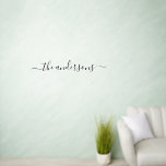 Décalque Mural Calligraphie minimaliste Nom de famille<br><div class="desc">Calligraphie minimaliste Nom de famille Décal mural</div>