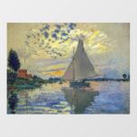 Décalque Mural Claude Monet - Voilier au Petit-Gennevilliers<br><div class="desc">Bateau à voile au Petit-Gennevilliers / Voilier au Petit-Gennevilliers - Claude Monet,  1874</div>