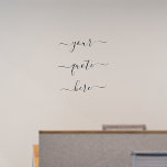 Décalque Mural Créez votre propre devis personnalisé Script éléga<br><div class="desc">Créez votre propre citation murale personnalisée. Personnalisez cette décalcomanie avec élégante calligraphie de script. Dispose d'une conception minimaliste de typographie manuscrite.</div>
