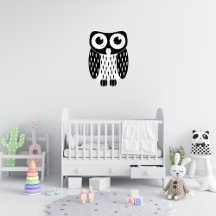 Décal mural de hibou