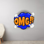 Décalque Mural OMG Pop Art Blue Gold Orange Steam 50"<br><div class="desc">Oh mon Dieu ! ! Décale murale Pop Art - - Changez la taille de ces décalcomanies en modifiant la taille de la feuille de style - 4 tailles - de 12" x 12" à 36" x 36" - - Ces décalcomanies sont imprimées sur un arrière - plan transparent, mais...</div>