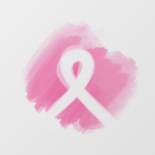 Décalque Mural Ruban de sensibilisation au cancer du sein