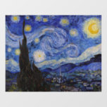Décalque Mural Vincent Van Gogh - La nuit étoilée<br><div class="desc">The Starry Night / La nuit etoilee - Vincent Van Gogh en 1889</div>