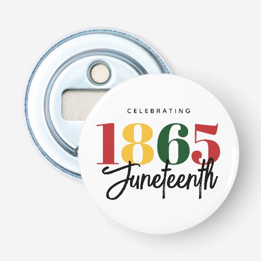 Décapsuleur 1865 Liberté Célébration de l'histoire noire (Devant)