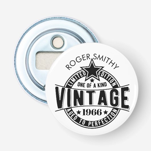 Décapsuleur 1966 60th Birthday Vintage Aged to perfection (Devant)