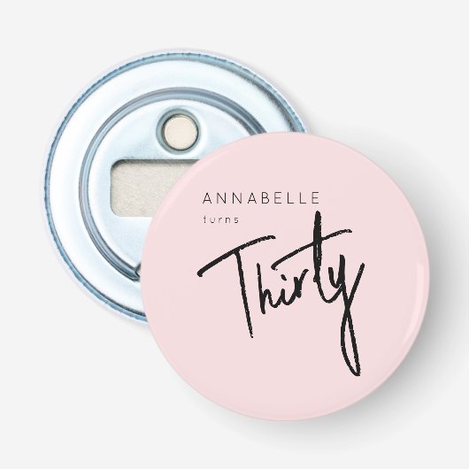 Décapsuleur 30ème Trente-trentième anniversaire moderne (Devant)