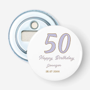 Décapsuleur 50e anniversaire ajouter nom date année mode viole