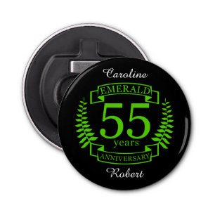 Décapsuleur 55e ANNIVERSAIRE Mariage EMERALD