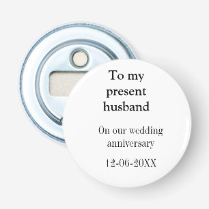 Décapsuleur À mon mari anniversaire de mariage ajoutez nom dat