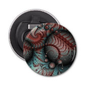 Décapsuleur Abstract Vivid Fantasy Fractal Art Brown Blue (Devant)