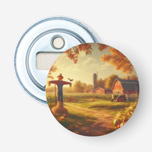 Décapsuleur Action de grâce/Automne à la ferme (Devant)