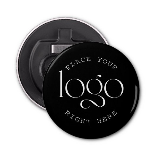 Décapsuleur Add Your Own Custom Business Logo Modern Black (Devant)