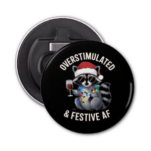 Décapsuleur AF Raccoon Espresso Lover surstimulé et festif