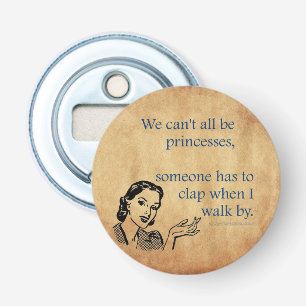 Décapsuleur Affiche rétro vintage des princesses de SlipperyJo
