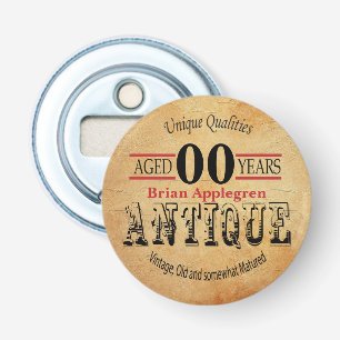 Décapsuleur Âgé, Antique, Mûri, et Millésimé Anniversaire 00 a