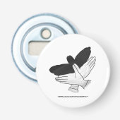 Décapsuleur Aigle de silhouette (Devant)