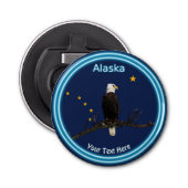 Décapsuleur Aigle Et Drapeau De L'Alaska (Devant)