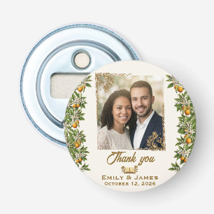 Décapsuleur Aimant de mariage floral à la fleur d'oranger de F