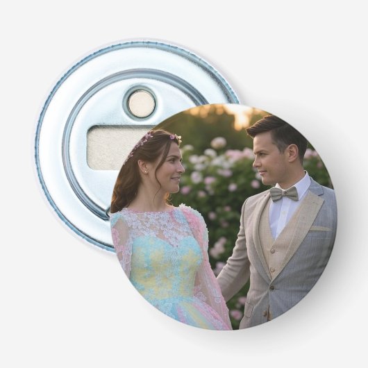 Décapsuleur Ajouter une Personnaliser photo Mariage (Devant)