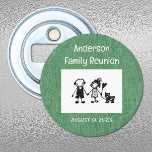 Décapsuleur Ajouter une photo Réunion de famille, aimant en de