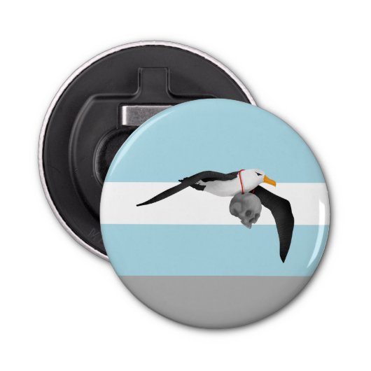 Décapsuleur Albatros volants avec le crâne humain (Devant)