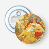 Décapsuleur Alphonse Mucha Art Nouveau Automne (Devant)