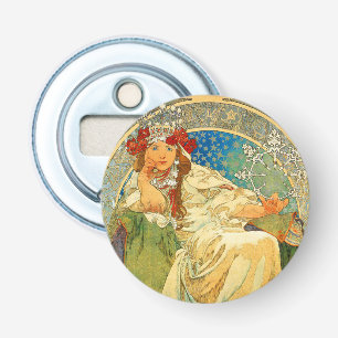 Décapsuleur Alphonse Mucha Art Nouveau Princesse Hyacinth