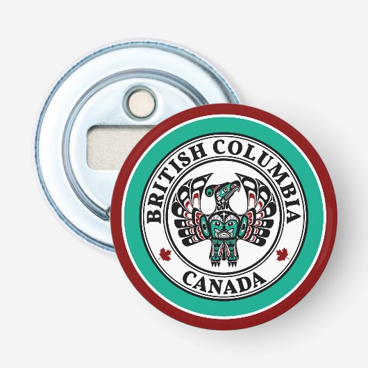 Décapsuleur Amérindien Noir Haida Art Thunderbird (Devant)