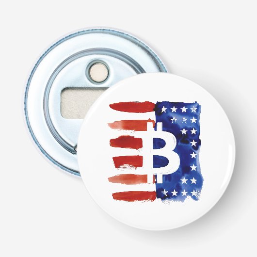 Décapsuleur Amérique Bitcoin (Peinture No. 8) (Devant)