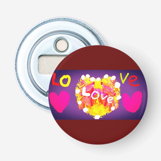 Décapsuleur Amour Valentine coeur Mug Magnet (Devant)