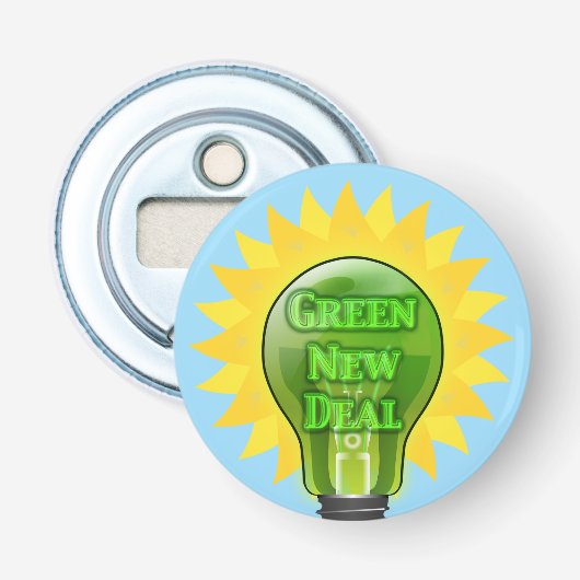 Décapsuleur Ampoule verte New Deal (Devant)