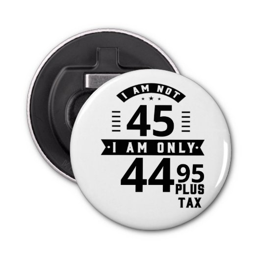 Décapsuleur Amusant Personnalisable Plus Bouton De Taxe Boutei (Devant)