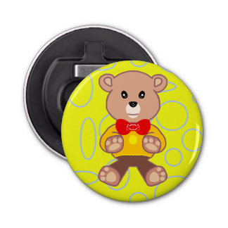 Décapsuleur Amusant Quirky Cute BowtieBear Bouteille Ouverture